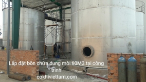 Bồn chứa dung môi - Công Ty TNHH Sản Xuất Thương Mại Dịch Vụ Cơ Khí Việt Tâm